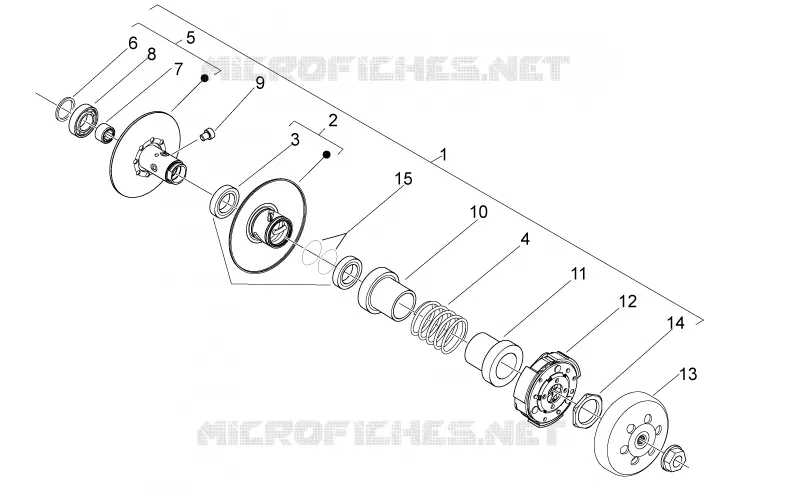 Embrayage Aprilia APRILIA-SCOOTER 50 SPORT-CITY 2010  Sport City ONE 4T 2V E2
