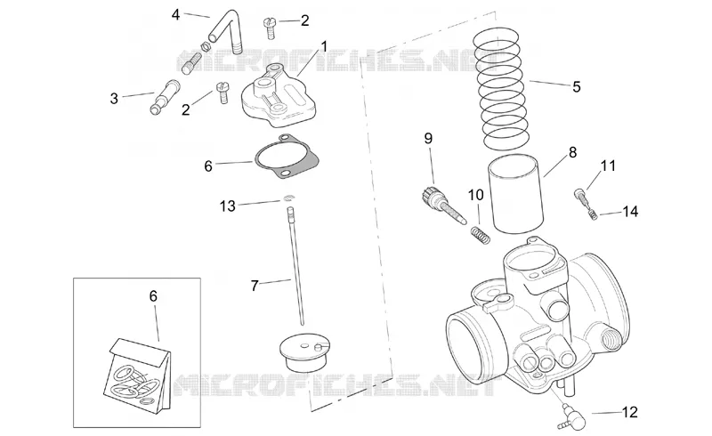 Carburateur Dell'Orto II Aprilia APRILIA-SCOOTER 125 SR 2000  SR