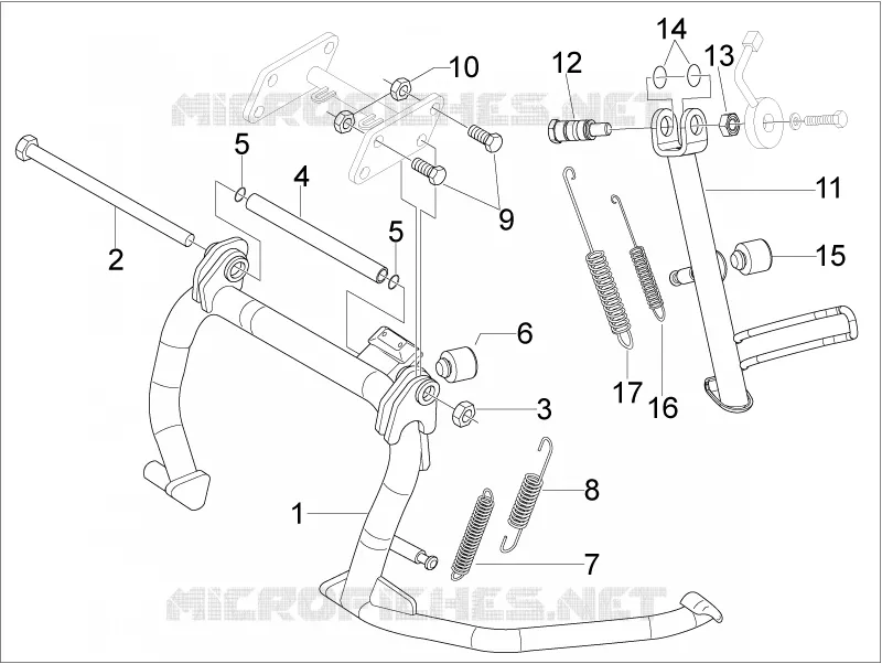 Béquille/s Aprilia APRILIA-SCOOTER 300 SR 2013  SR MAX