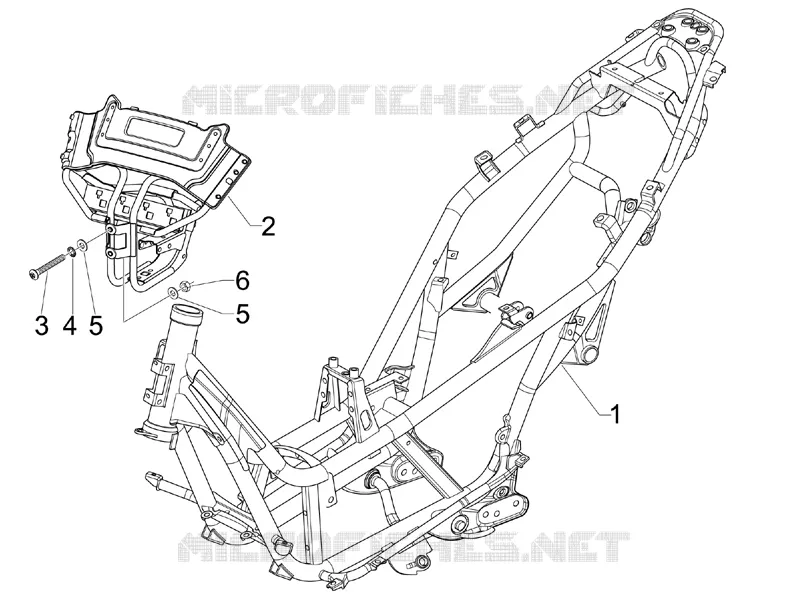 Châssis/coque Aprilia APRILIA-SCOOTER 300 SR 2013  SR MAX