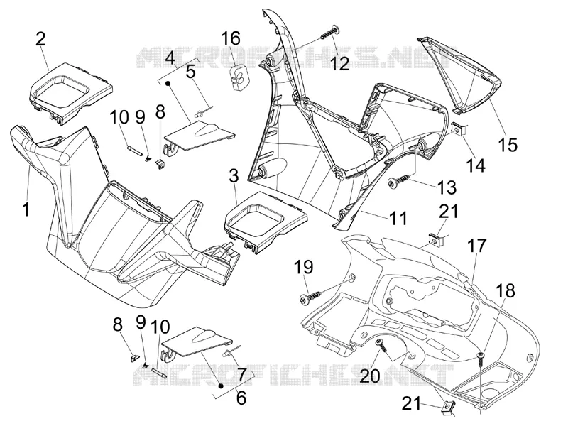 Couvertures guidon Aprilia APRILIA-SCOOTER 300 SR 2012  SR MAX