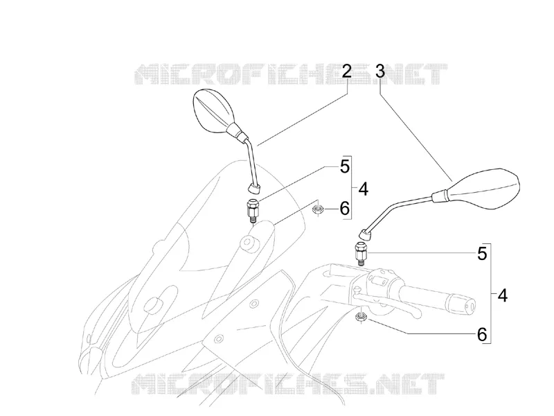 Rétroviseur/s Aprilia APRILIA-SCOOTER 300 SR 2013  SR MAX