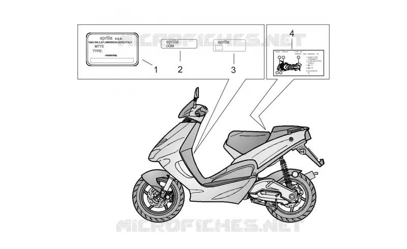 Plaquettes Aprilia APRILIA-SCOOTER 50 SR 2001  SR AIR