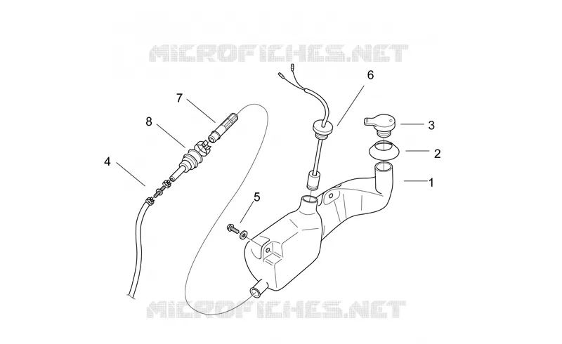 Réservoir  huile Aprilia APRILIA-SCOOTER 50 SR 2000  SR AIR