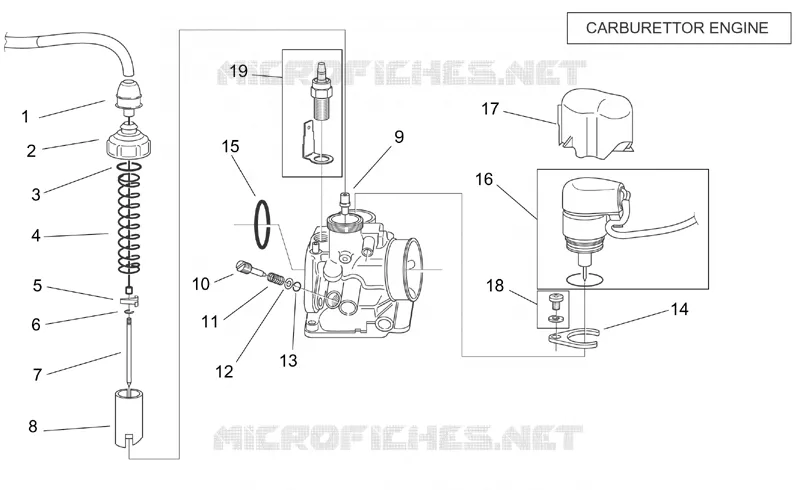 Carburateur I Aprilia APRILIA-SCOOTER 50 SR 2000  SR H2O (Ditech+Carb.)