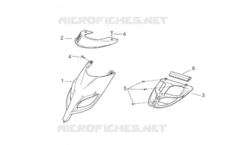 Carrosserie av. II Aprilia APRILIA-SCOOTER 50 SR 2000  SR H2O (Ditech+Carb.)