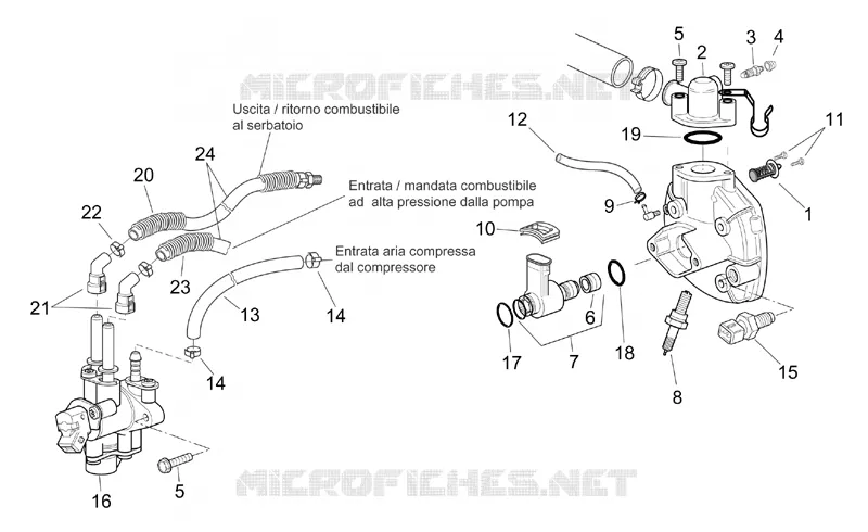 Group injection Aprilia APRILIA-SCOOTER 50 SR 2006  SR H2O (IE+Carb.)