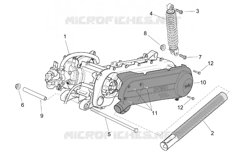 Moteur I Aprilia APRILIA-SCOOTER 50 SR 2011  SR H2O (IE+Carb.)