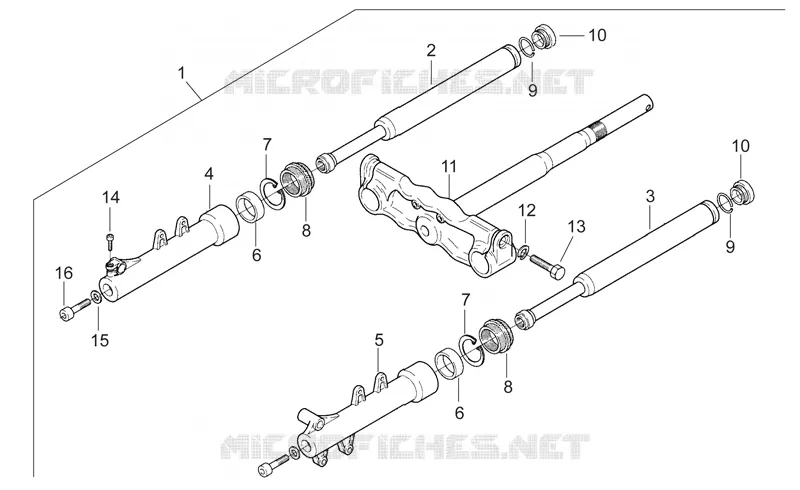 Fourche Marzocchi Aprilia APRILIA-SCOOTER 50 SR 1995  SR H2O
