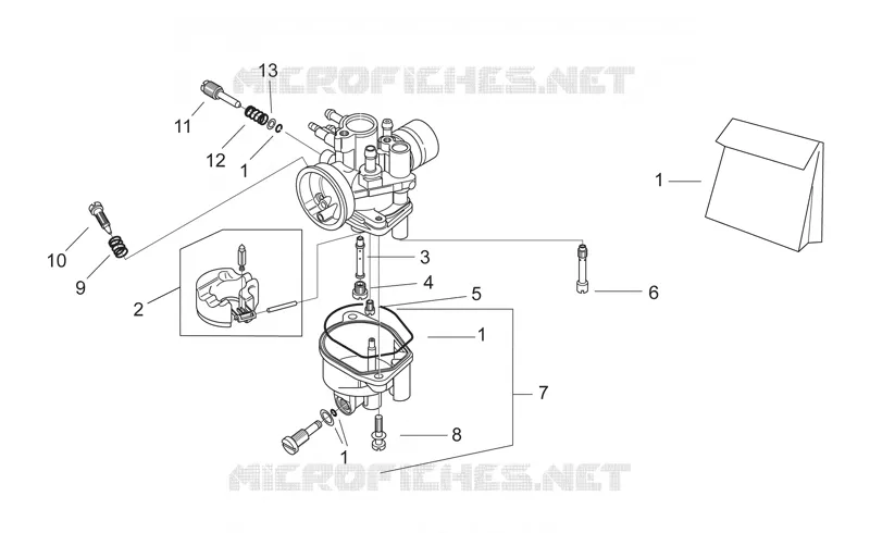 Carburateur II Aprilia APRILIA-SCOOTER 50 SR 2000  SR H2O