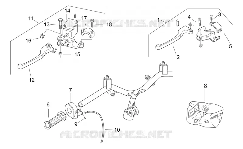 Commandes I Aprilia APRILIA-SCOOTER 50 SR 2000  SR H2O