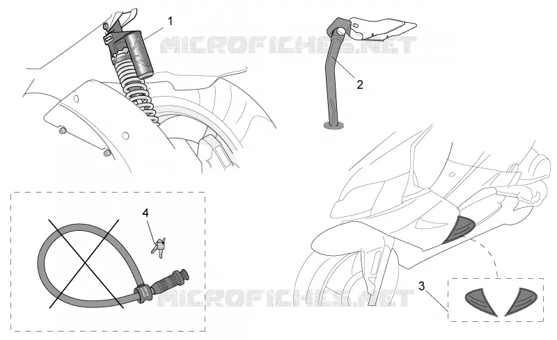 Acc. - Varié Aprilia APRILIA-SCOOTER 50 SR 2004  SR H2O NEW (Di-Tech)
