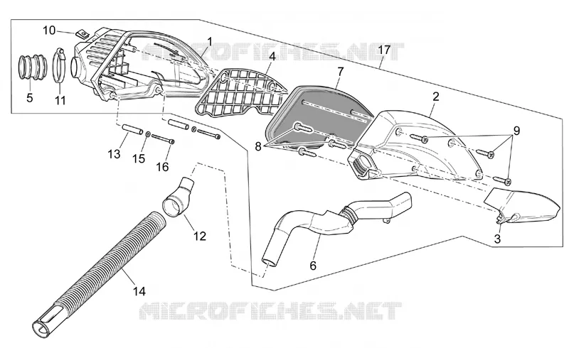Corps filtre Aprilia APRILIA-SCOOTER 50 SR 2006  SR H2O NEW (Di-Tech)