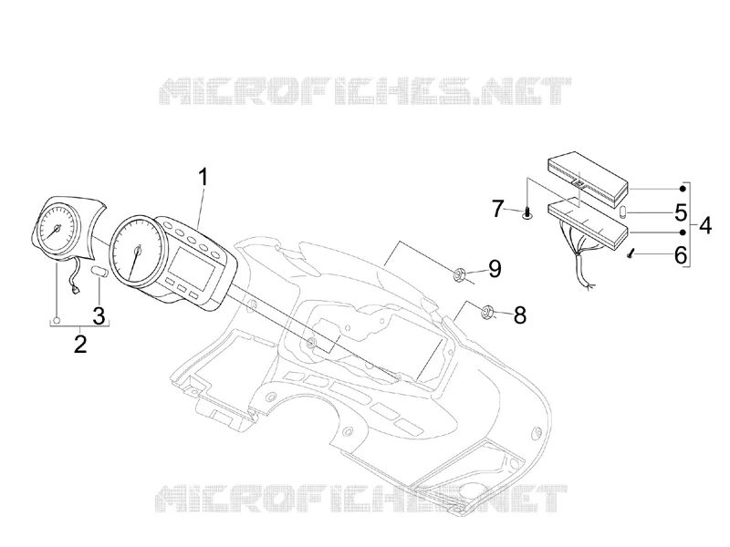Groupe instruments - Cruscotto Aprilia APRILIA-SCOOTER 125 SR 2013  SR MAX