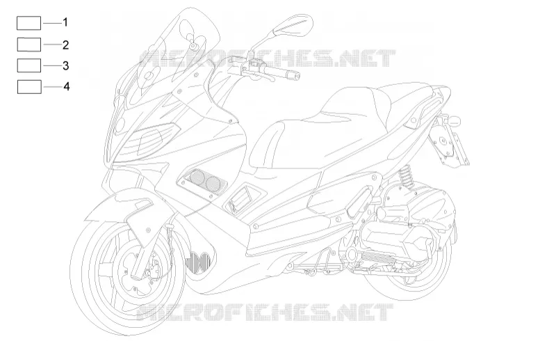 Monogrammes - Decorations Aprilia APRILIA-SCOOTER 125 SR 2011  SR MAX
