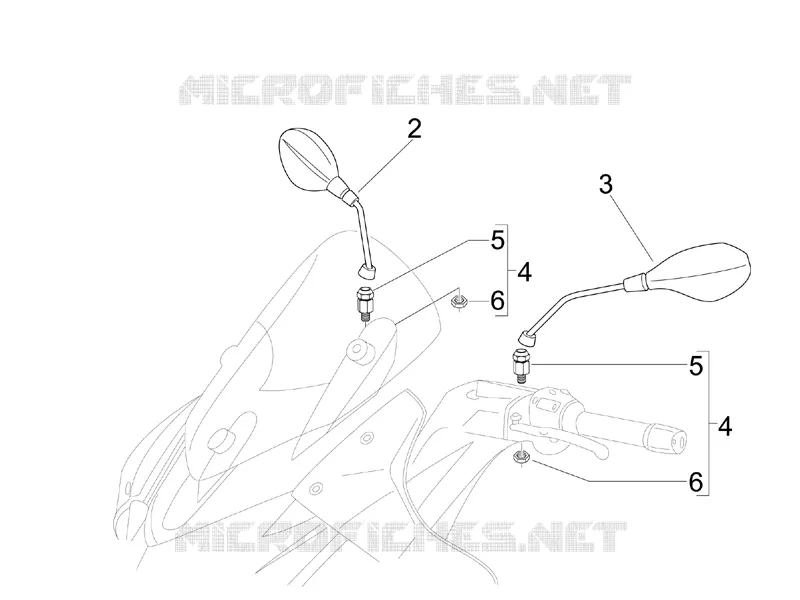 Rétroviseur/s Aprilia APRILIA-SCOOTER 125 SR 2013  SR MAX