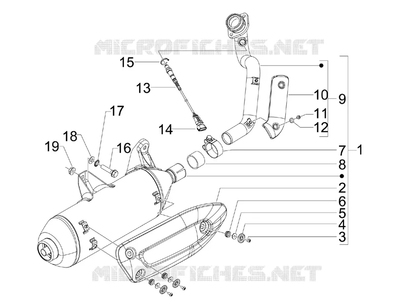 Silencieux Aprilia APRILIA-SCOOTER 125 SR 2011  SR MAX