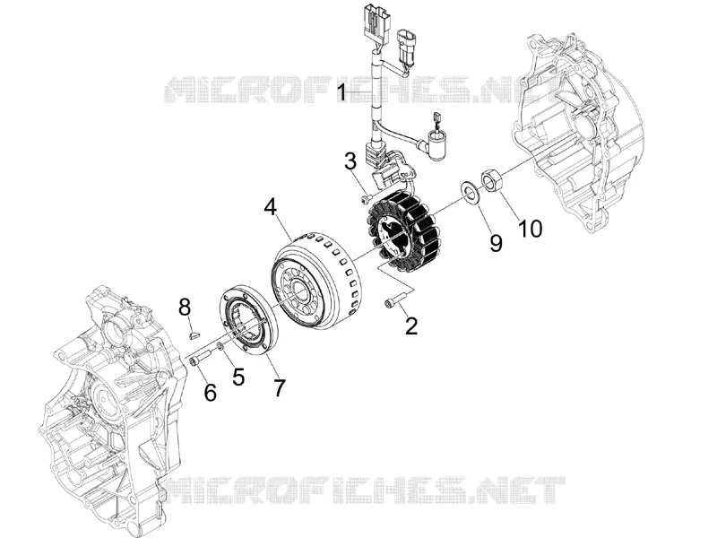 Volant magnetique Aprilia APRILIA-SCOOTER 125 SR 2012  SR MAX
