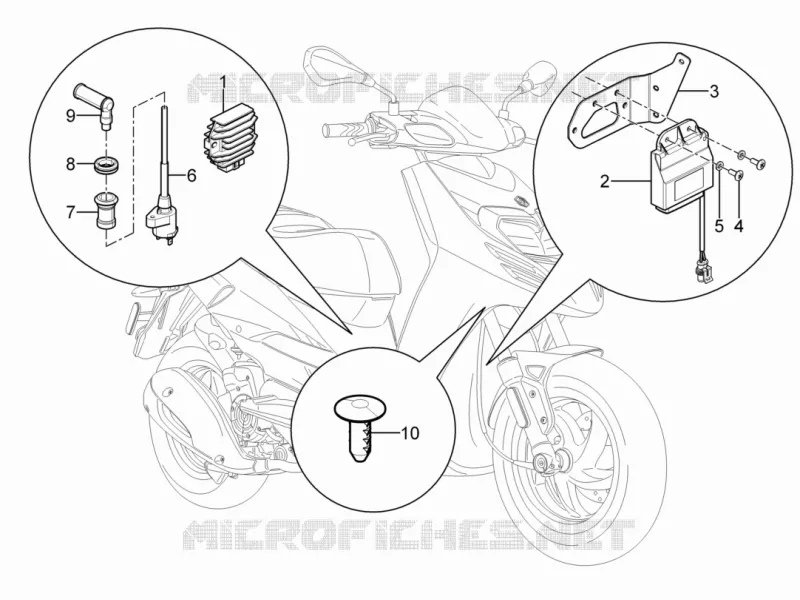 Régulateurs de tension - Centrales electroniques - Bobine H.T. Aprilia APRILIA-SCOOTER 125 SR 2013  SR Motard 4T E3