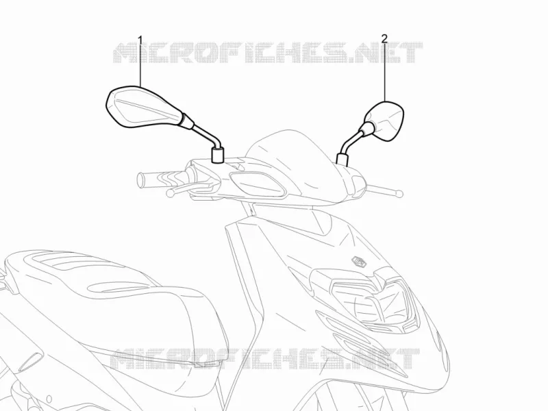 Rétroviseur/s Aprilia APRILIA-SCOOTER 125 SR 2014  SR Motard 4T E3