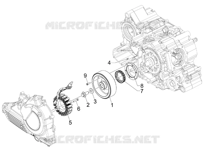 Volant magnetique Aprilia APRILIA-SCOOTER 850 SRV 2013  SRV 4T 8V E3