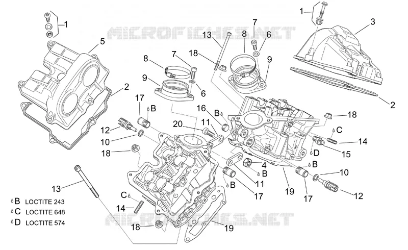 Couvercle soupapes Aprilia APRILIA-MOTORCYCLES 1000 TUONO 2005  RSV 1000 Tuono