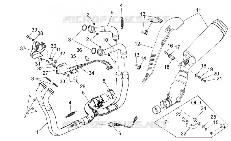 Pot d'échappement I Aprilia APRILIA-MOTORCYCLES 1000 TUONO 2014  Tuono V4 R APRC ABS