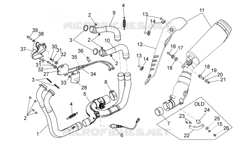 Pot d'échappement I Aprilia APRILIA-MOTORCYCLES 1100 TUONO 2015  Tuono V4 RR