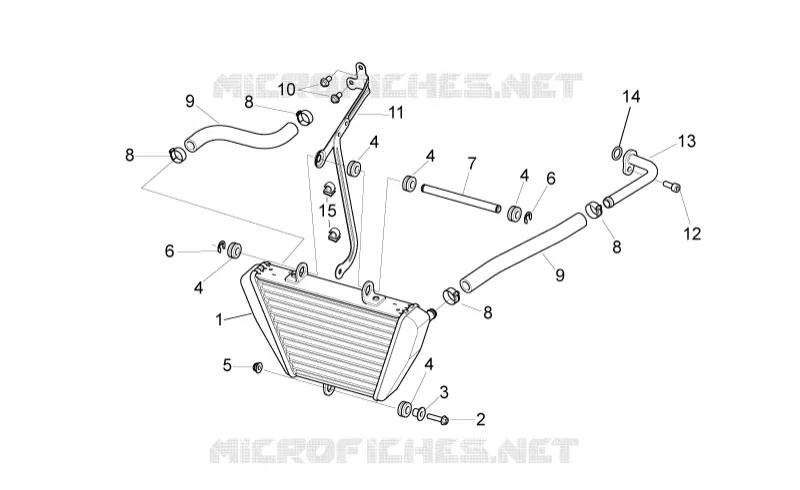 Radiateur huile Aprilia APRILIA-MOTORCYCLES 1100 TUONO 2016  Tuono V4 RR