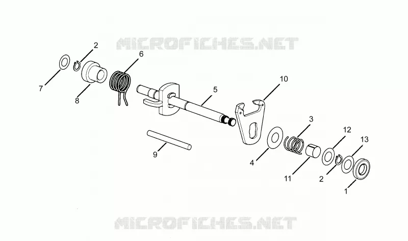 Selecteur boîte de vitesses Aprilia APRILIA-MOTORCYCLES 50 RX 1994  RX 3 - 5 MARCE