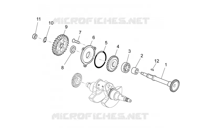 Arbre transmission Aprilia APRILIA-MOTORCYCLES 450 RXV 2009  RXV STREET LEGAL