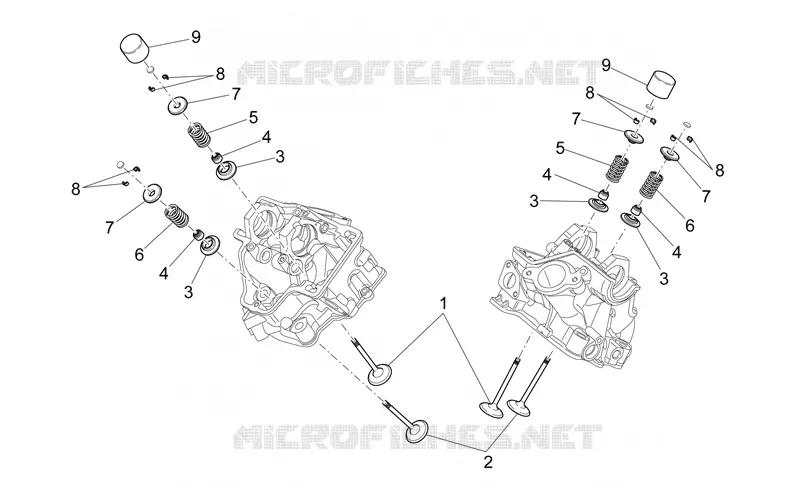 Soupapes Aprilia APRILIA-MOTORCYCLES 550 RXV 2011  RXV STREET LEGAL