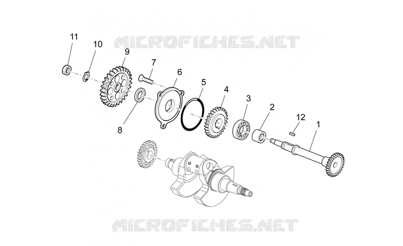 Arbre transmission Aprilia APRILIA-MOTORCYCLES 450 RXV-SXV 2008  RXV-SXV Vdb-Merriman