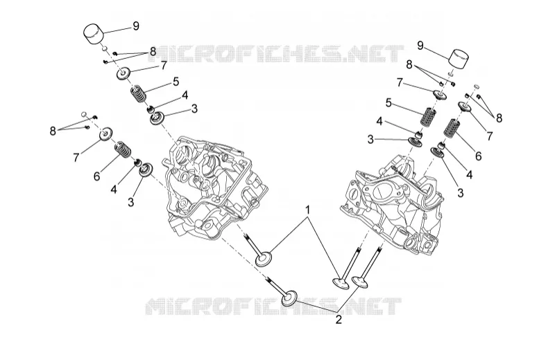 Soupapes Aprilia APRILIA-MOTORCYCLES 450 RXV-SXV 2009  RXV-SXV Pikes Peak