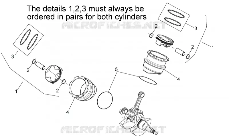 Cylindre av.piston Aprilia APRILIA-MOTORCYCLES 550 SXV 2010  SXV STREET LEGAL