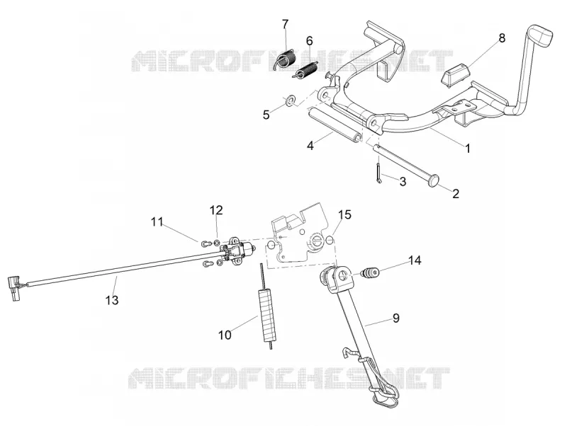 BEQUILLE Aprilia APRILIA-SCOOTER 125 SR 2021  SR COMPACT GT 125 CBS E5