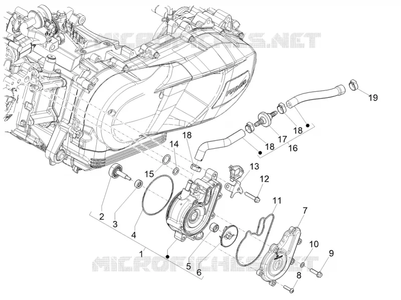 POMPE A EAU Aprilia APRILIA-SCOOTER 125 SR 2022  SR COMPACT GT 125 CBS E5