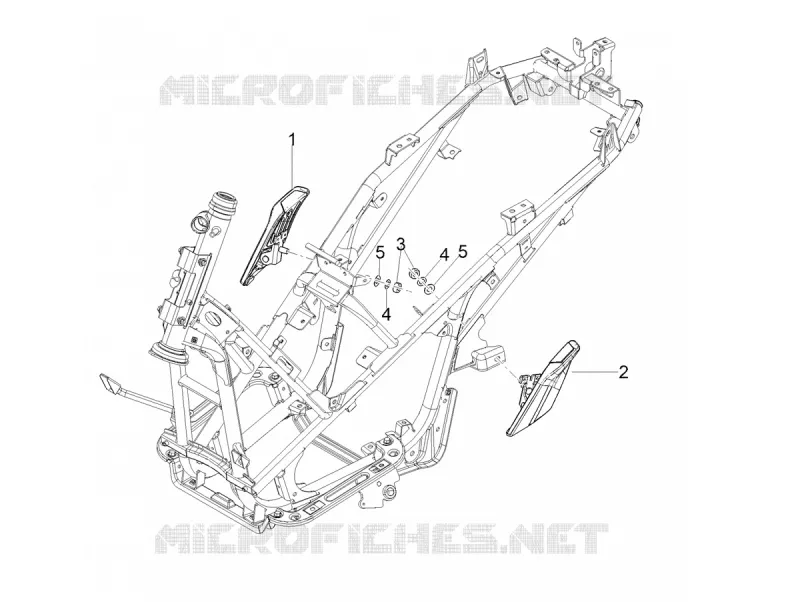 REPOSE PIEDS Aprilia APRILIA-SCOOTER 125 SR 2022  SR COMPACT GT 125 CBS E5