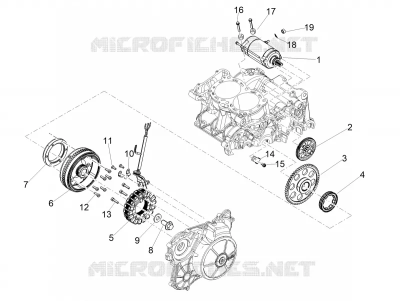ALLUMAGE - ROTOR - STATOR Aprilia APRILIA-MOTORCYCLES 660 TUAREG 2024  Tuareg 660 E5 ABS
