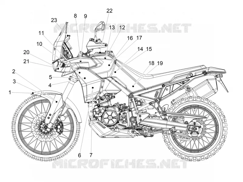 AUTOCOLLANTS Aprilia APRILIA-MOTORCYCLES 660 TUAREG 2024  Tuareg 660 E5 ABS