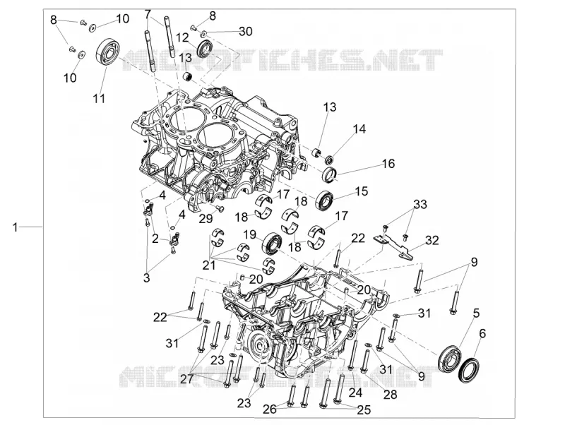CARTERS MOTEUR I Aprilia APRILIA-MOTORCYCLES 660 TUAREG 2024  Tuareg 660 E5 ABS
