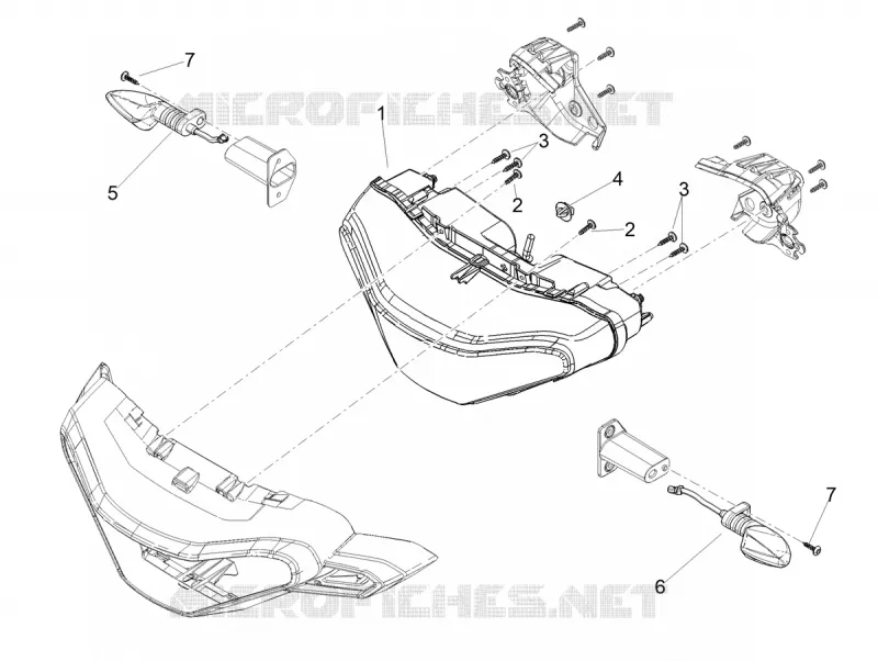 Eclairages avant Aprilia APRILIA-MOTORCYCLES 660 TUAREG 2024  Tuareg 660 E5 ABS