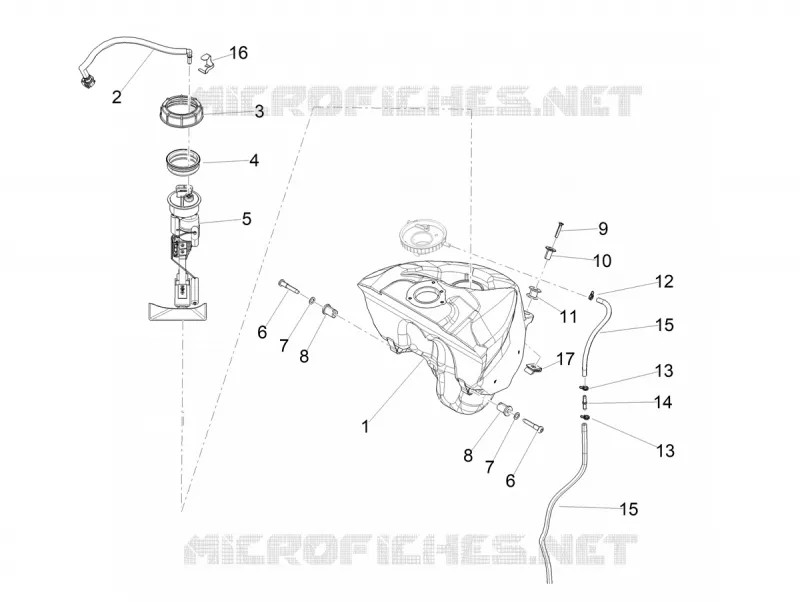 RESERVOIR A ESSENCE Aprilia APRILIA-MOTORCYCLES 457 RS 2024  RS 457 4T 8V E5+ ABS