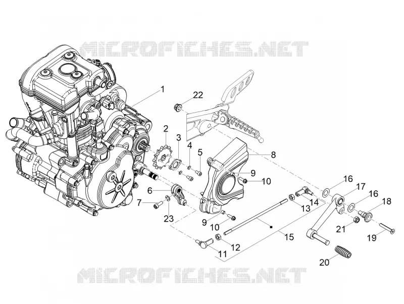 MOTEUR - SELECTEUR - PIGNON Aprilia APRILIA-MOTORCYCLES 125 RS 2025  RS 125 E5+ ABS