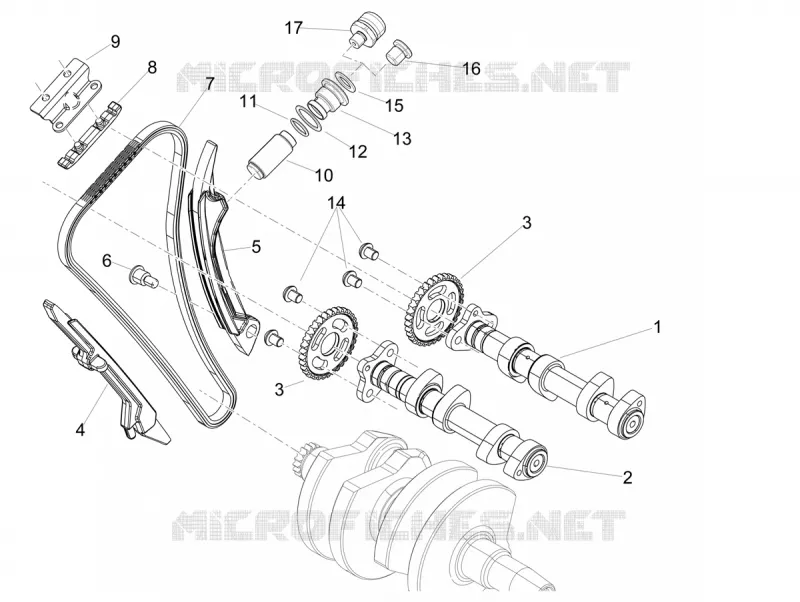 Distribution Aprilia APRILIA-MOTORCYCLES 660 RS 2022  RS 660 4T 8V E5 ABS