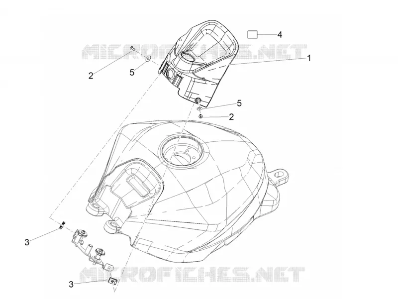 COUVRE RESERVOIR Aprilia APRILIA-MOTORCYCLES 660 RS 2023  RS 660 Extrema 4T 8V E5 ABS