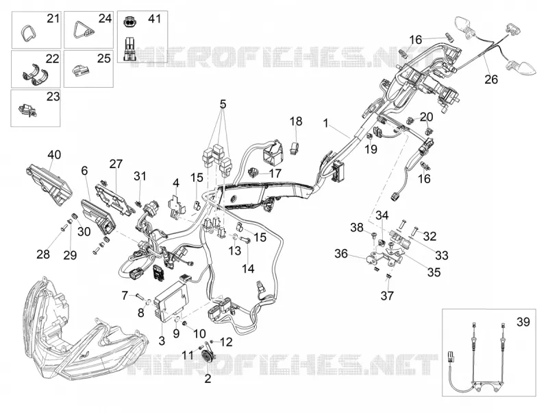 CIRCUIT ELECTRIQUE AVANT Aprilia APRILIA-MOTORCYCLES 1100 RSV4 2023  RSV4 1100 Factory E5 ABS