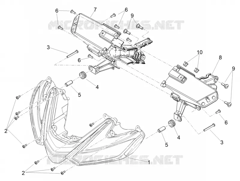 Eclairages avant Aprilia APRILIA-MOTORCYCLES 1100 RSV4 2024  RSV4 1100 Factory E5 SE- 09 SBK