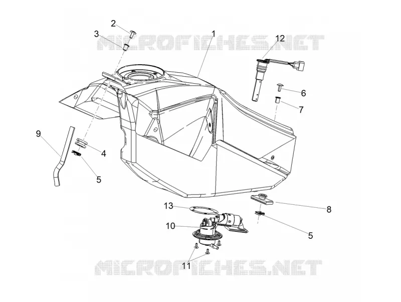 Réservoir Aprilia APRILIA-MOTORCYCLES 125 RX 2022  RX 125 E5