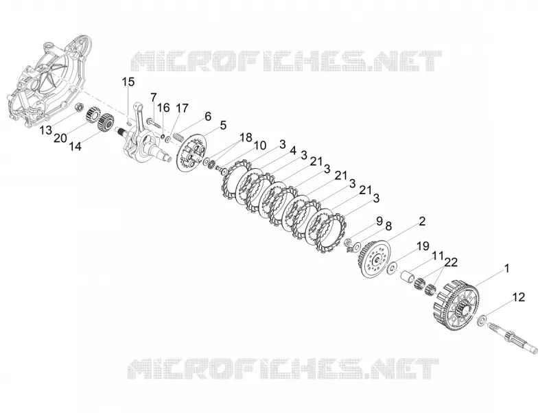 EMBRAYAGE Aprilia APRILIA-MOTORCYCLES 125 SX 2021  SX 125 E5